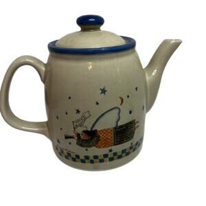 Vintage Otagiri Japan Teapot Peace in the Country by Carol Endres